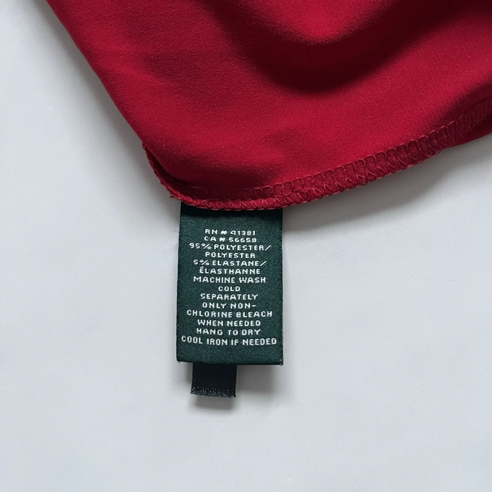 Ralph Lauren Black Label Side ruffle red knee length dress size 10 classic Chic - Image 7