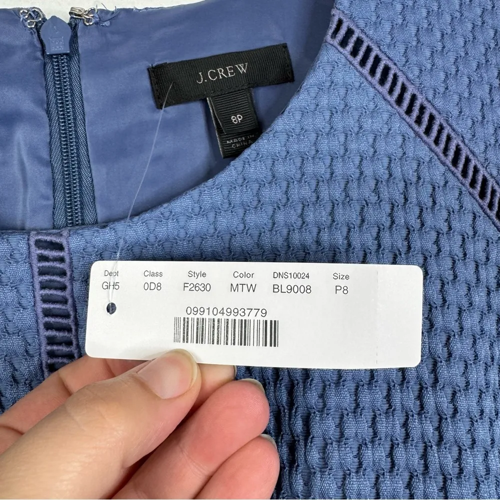 J.‎ Crew NWT Portfolio Dress in Blue Size 8 Petite - Image 4