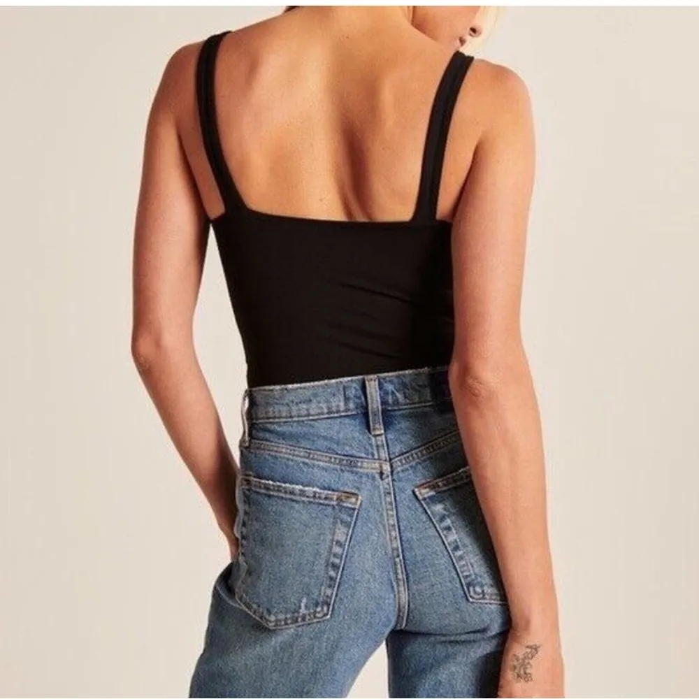 Abercrombie & Fitch Corset Bodysuit Sz XS Black Soft Collection - Image 3