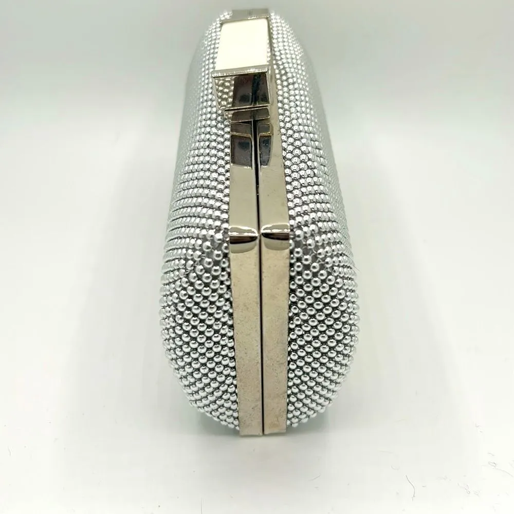 Y2K Jessica McClintock metal mesh and lucite cross-body evening bag - Image 3