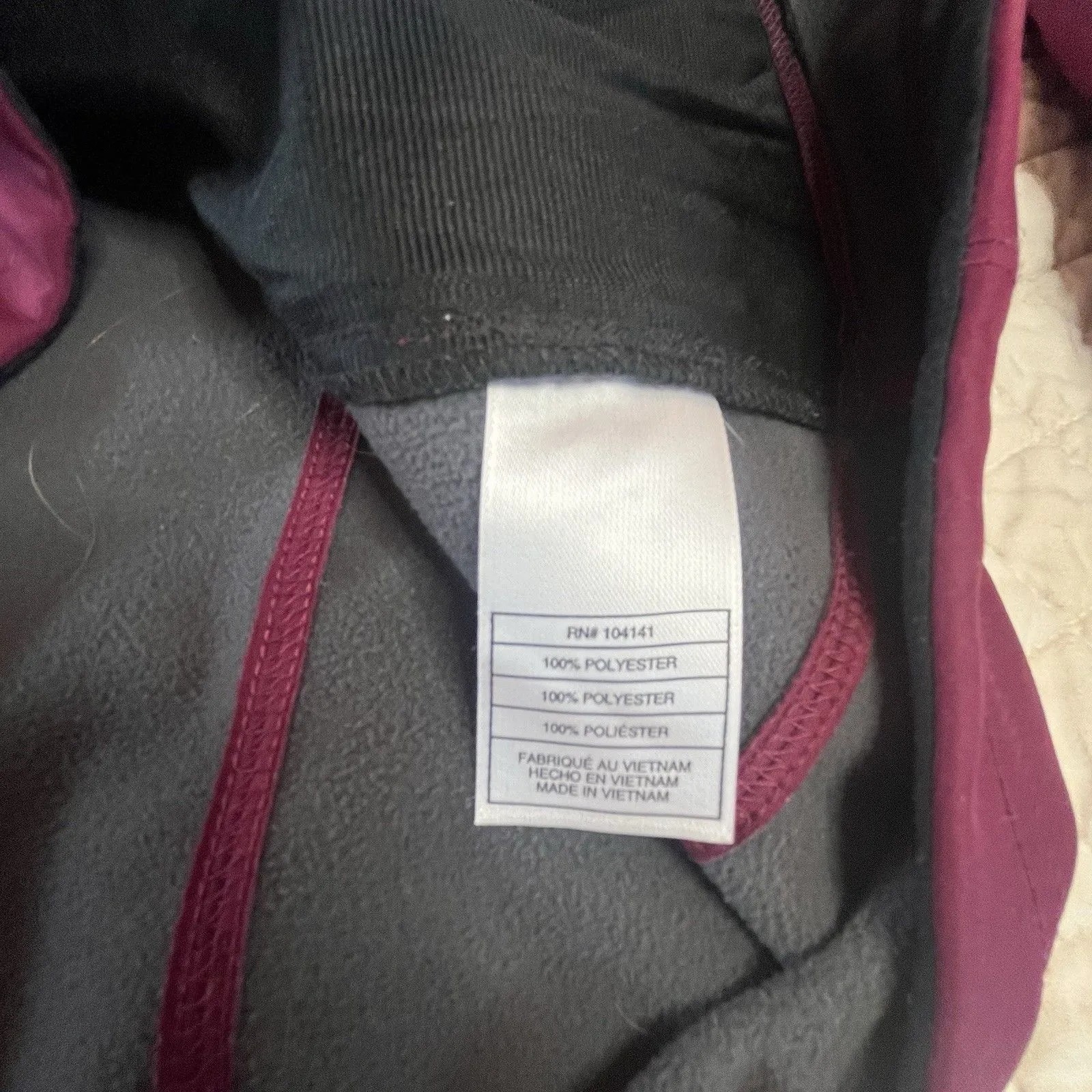 Nike ACG Jacket Womens Size Medium Fuschia Wool Blend Full Zip Pockets EUC - Image 8