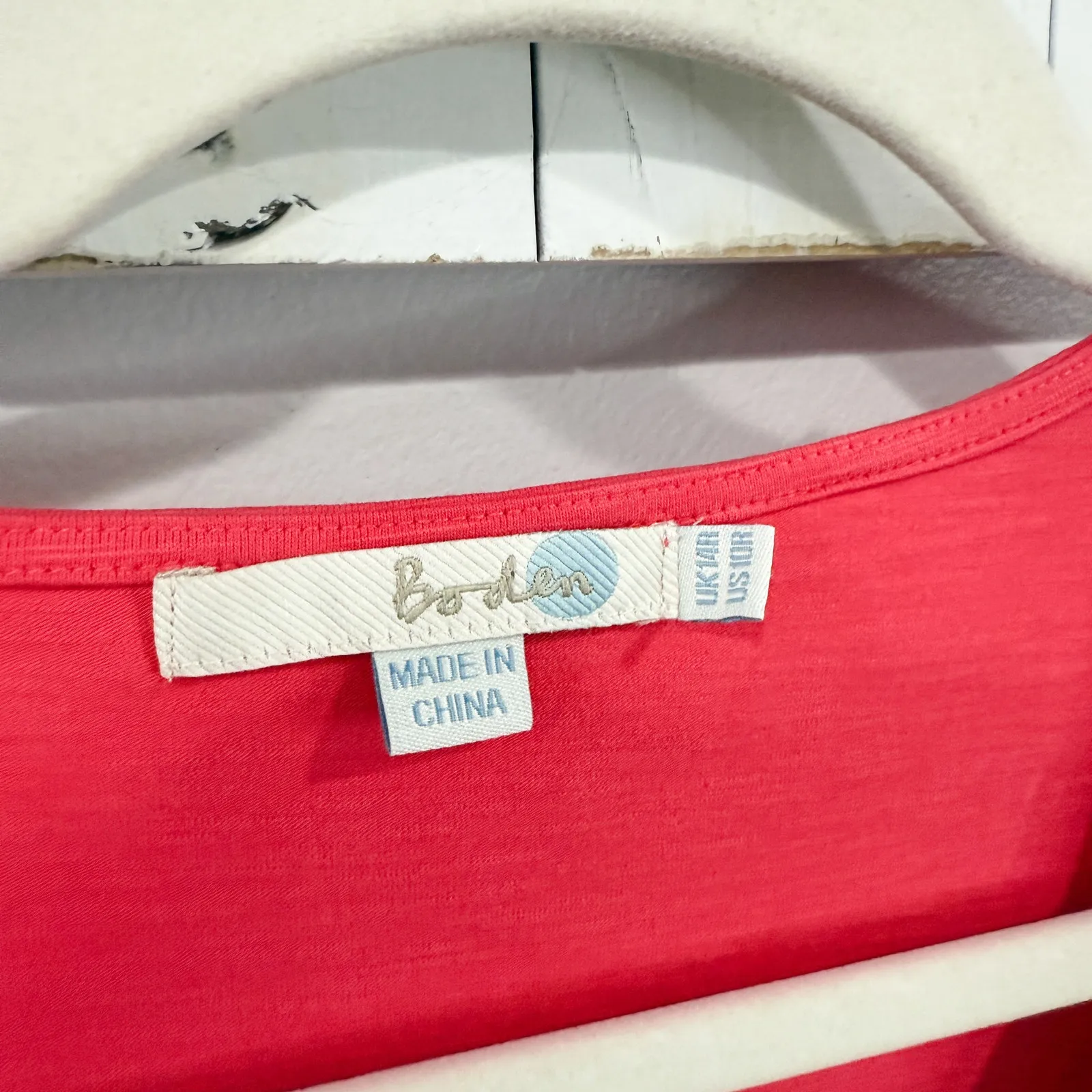 Boden Bea Embroidered Midi Boho Western Dress Blue Size 10R EUC - Image 4