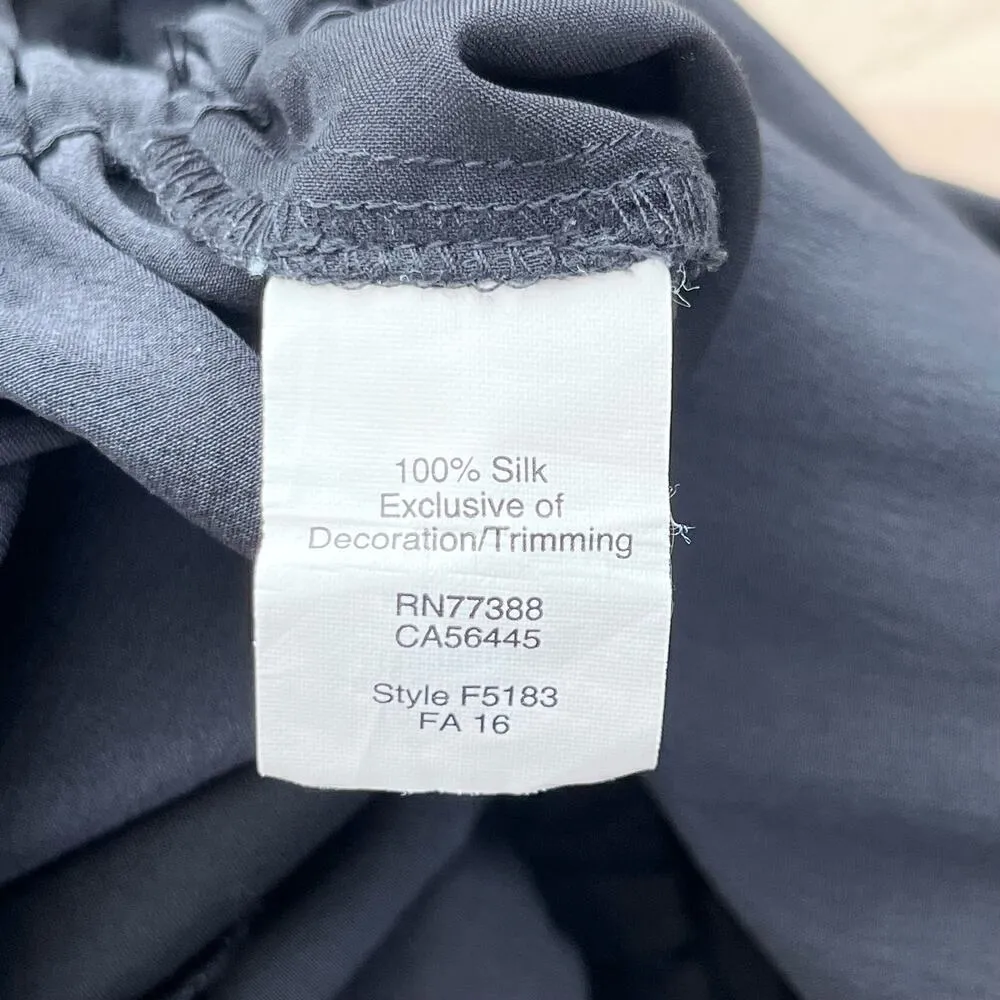 Madewell Embroidered Silk Folkway‎ Jumpsuit in Black Sleeveless Crop Leg, Size 2 - Image 13