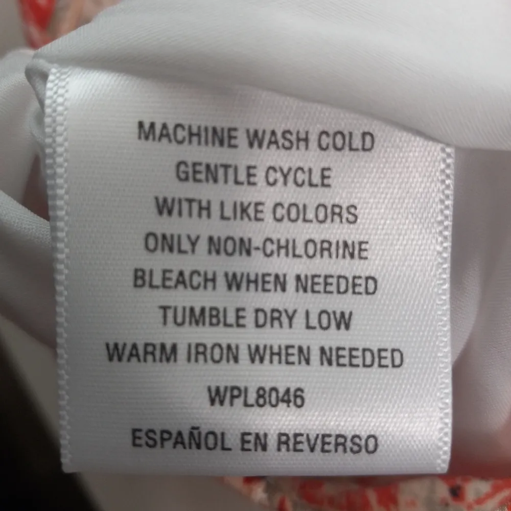 Bar III XS Sleeveless Beijing Taupe Combo V-Neck Tie Back Accent Top - Image 10