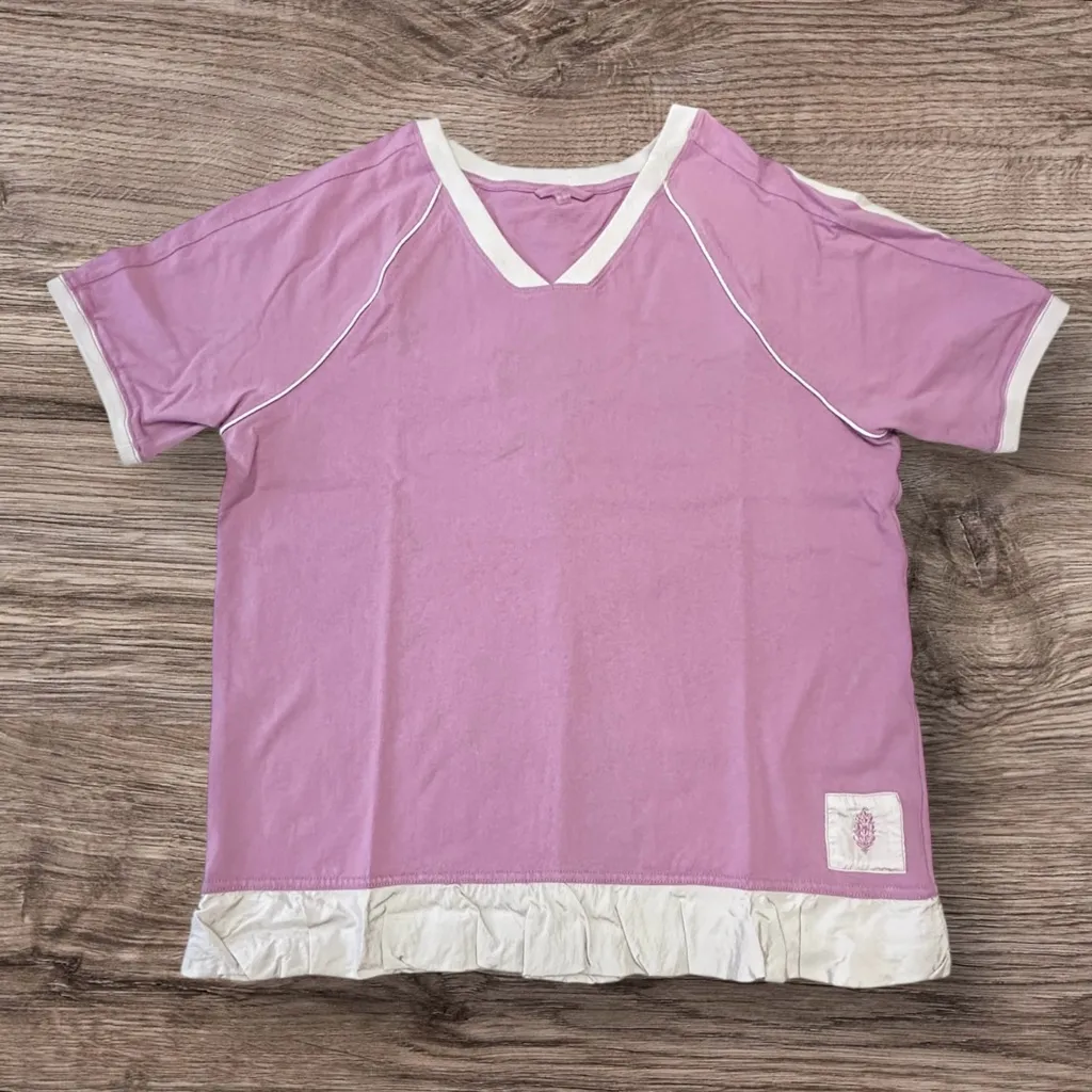 NWOT Free People Baseline Solid Tee  in Vanilla Fig - Image 6