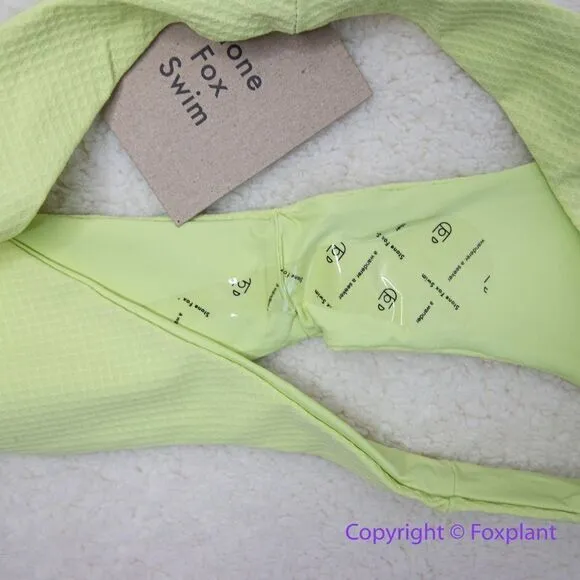NEW Stone fox swim free‎ people enki bikini bottoms green, size M - Image 10