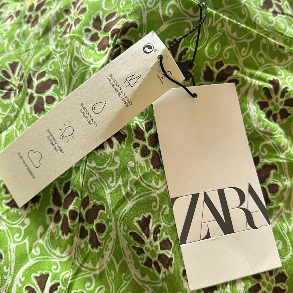 NWT ZARA FULL-LENGTH PRINTED TROUSERS BLOGGERS FAV - Image 9