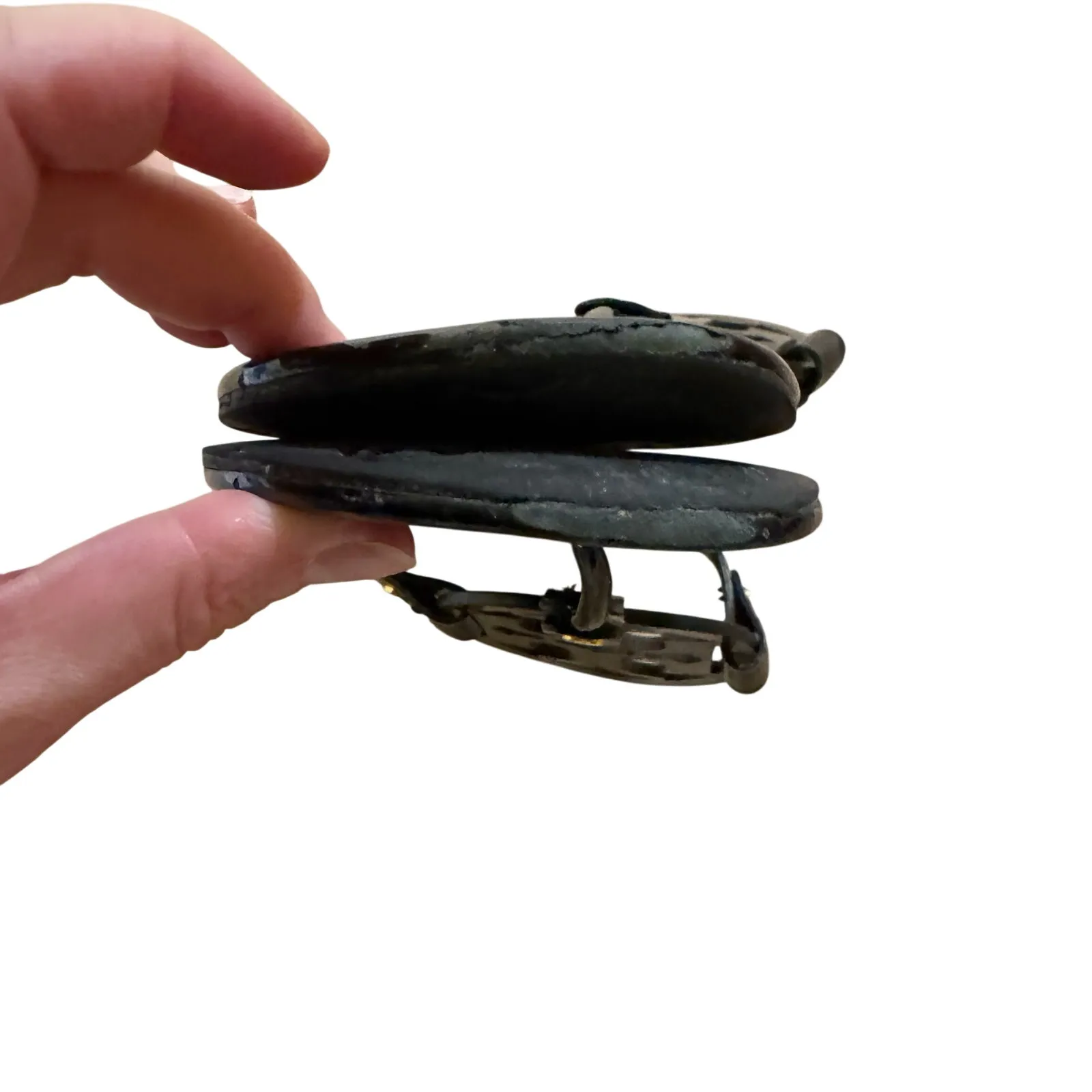 TORY BURCH Black Patent Leather Miller Classic Designer Logo Sandals Size 9.5 - Image 6