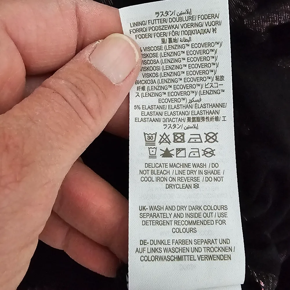 Boden Black & Formica Woodland Bud Empire Waist Midi Dresss Size 4 - Image 13