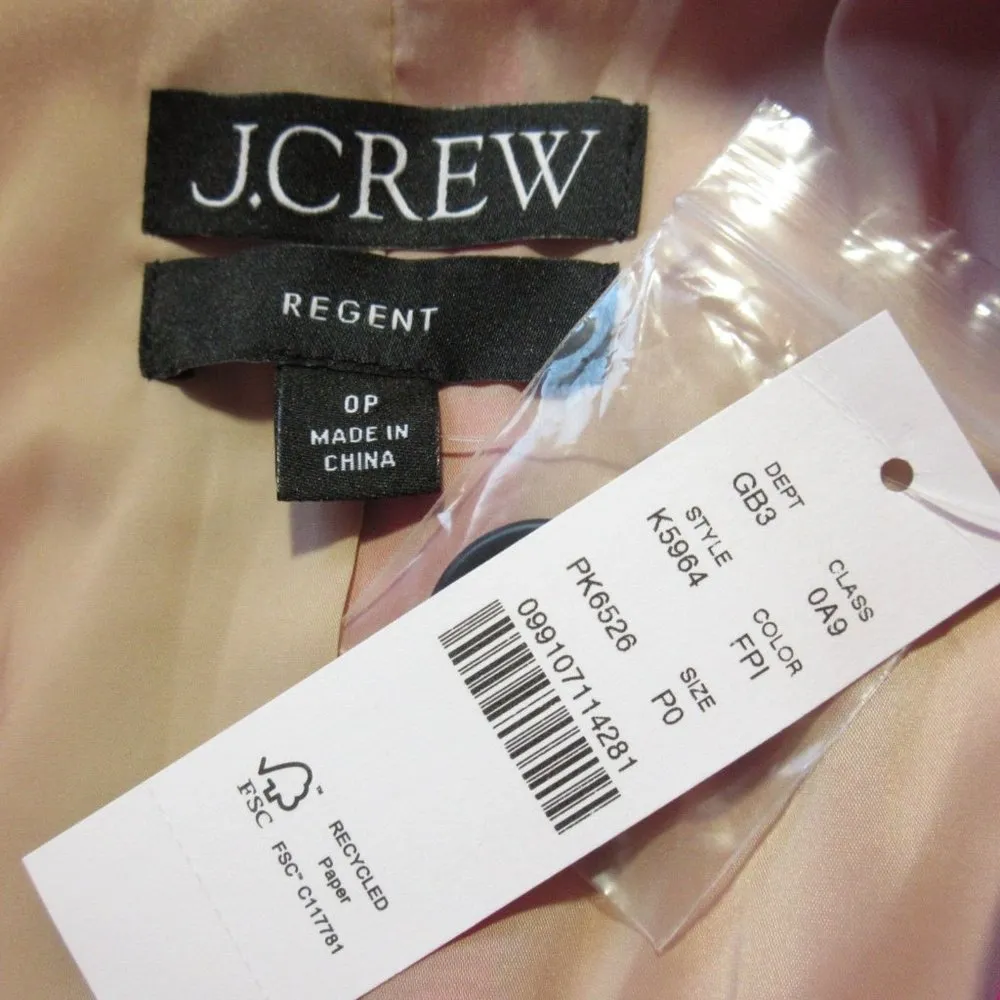 NWT J.Crew Petite Regent Blazer in Festival Pink Four Season Stretch Jacket 0P - Image 2