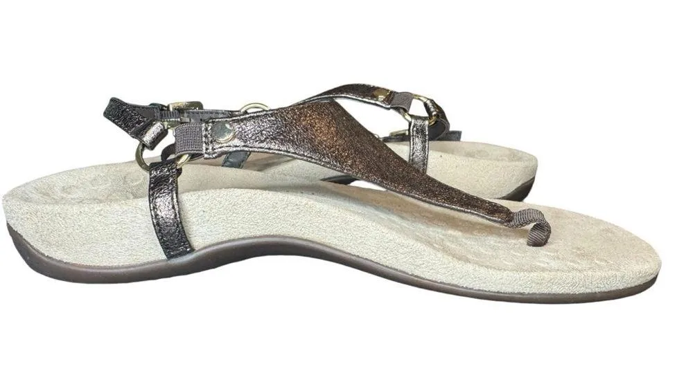 Vionic Kirra Metallic Bronze Thong Sandal Size 7 - Image 8