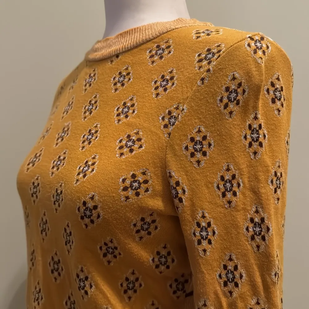 Free People New Age Crew Neck Boho Cropped Sweater - Image 5