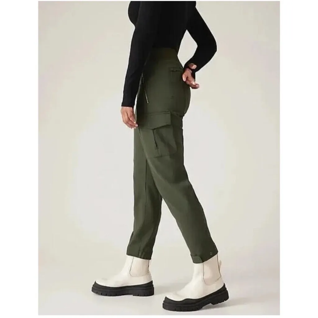 Athleta Green Endless High Rise Cargo Pant Size 4 - Image 14