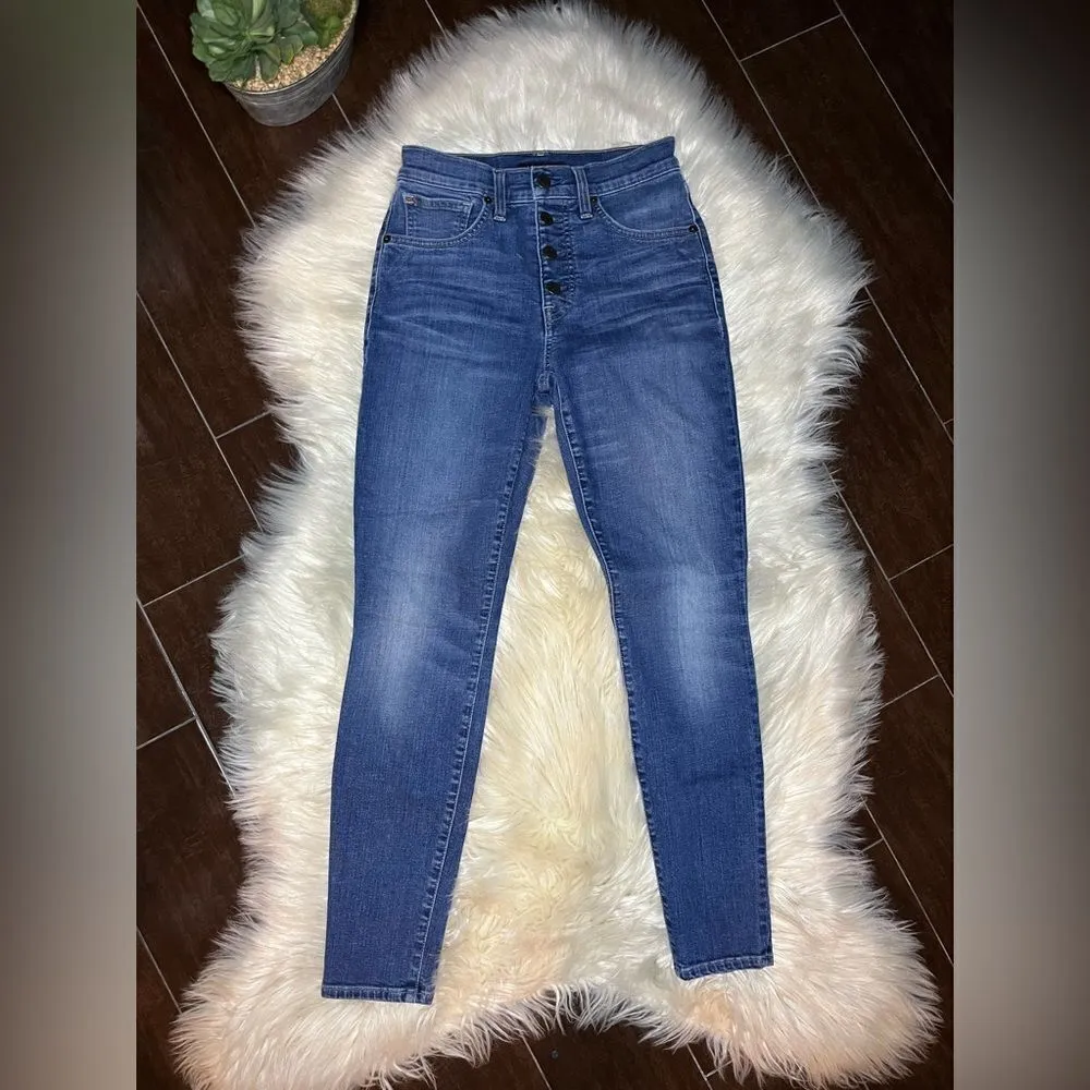 Lucky Brand High Rise Skinny Bridgette button fly denim sz 2/26 - Image 2