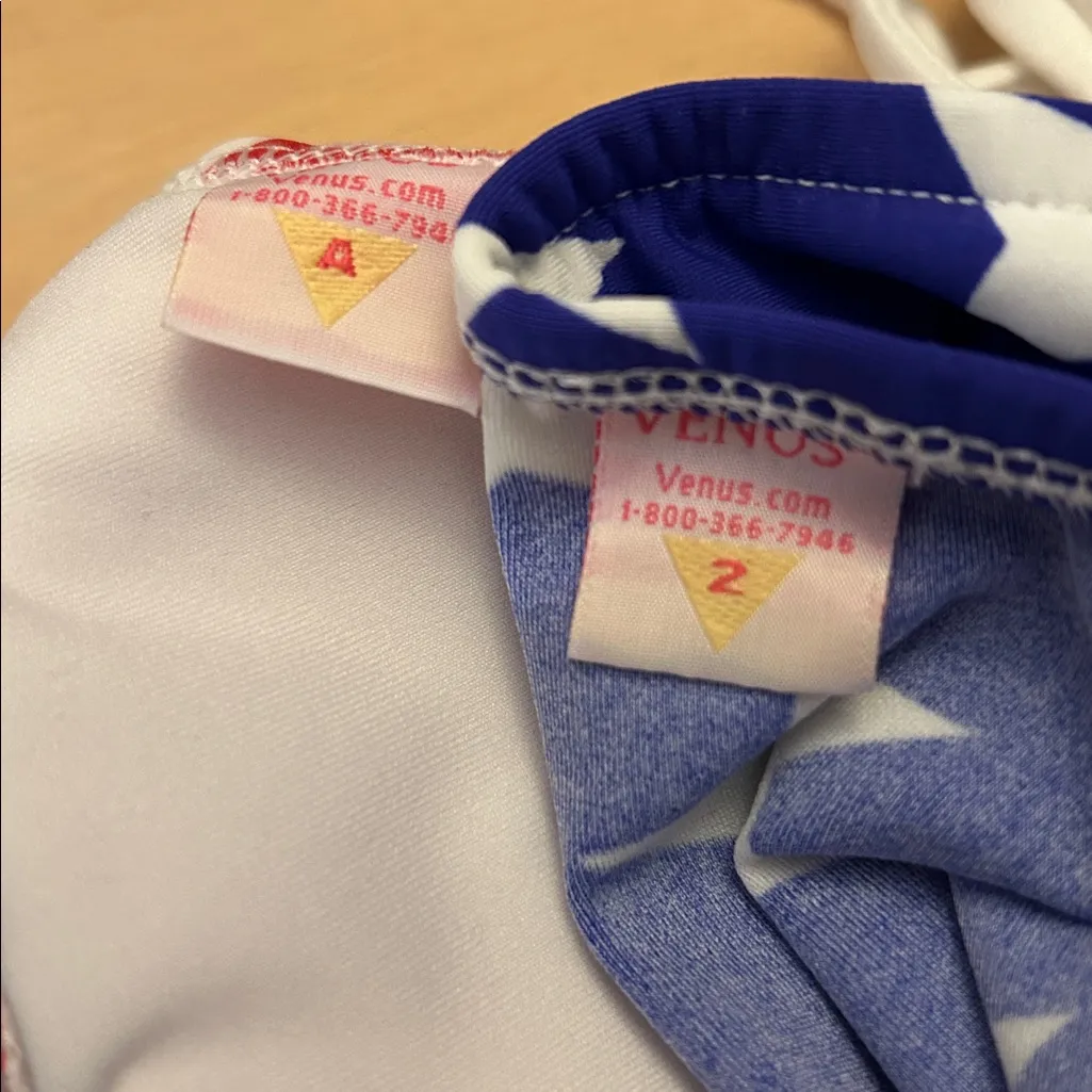 B3 Women's VENUS 2pc Patriotic American Flag Theme String Bikini size A cup/2 - Image 4