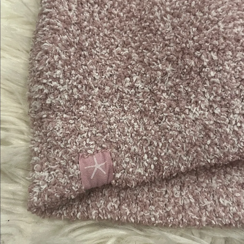 Barefoot Dreams ‘Seaside’ Cozychic pullover crewneck sweater pink white marl 1X - Image 7