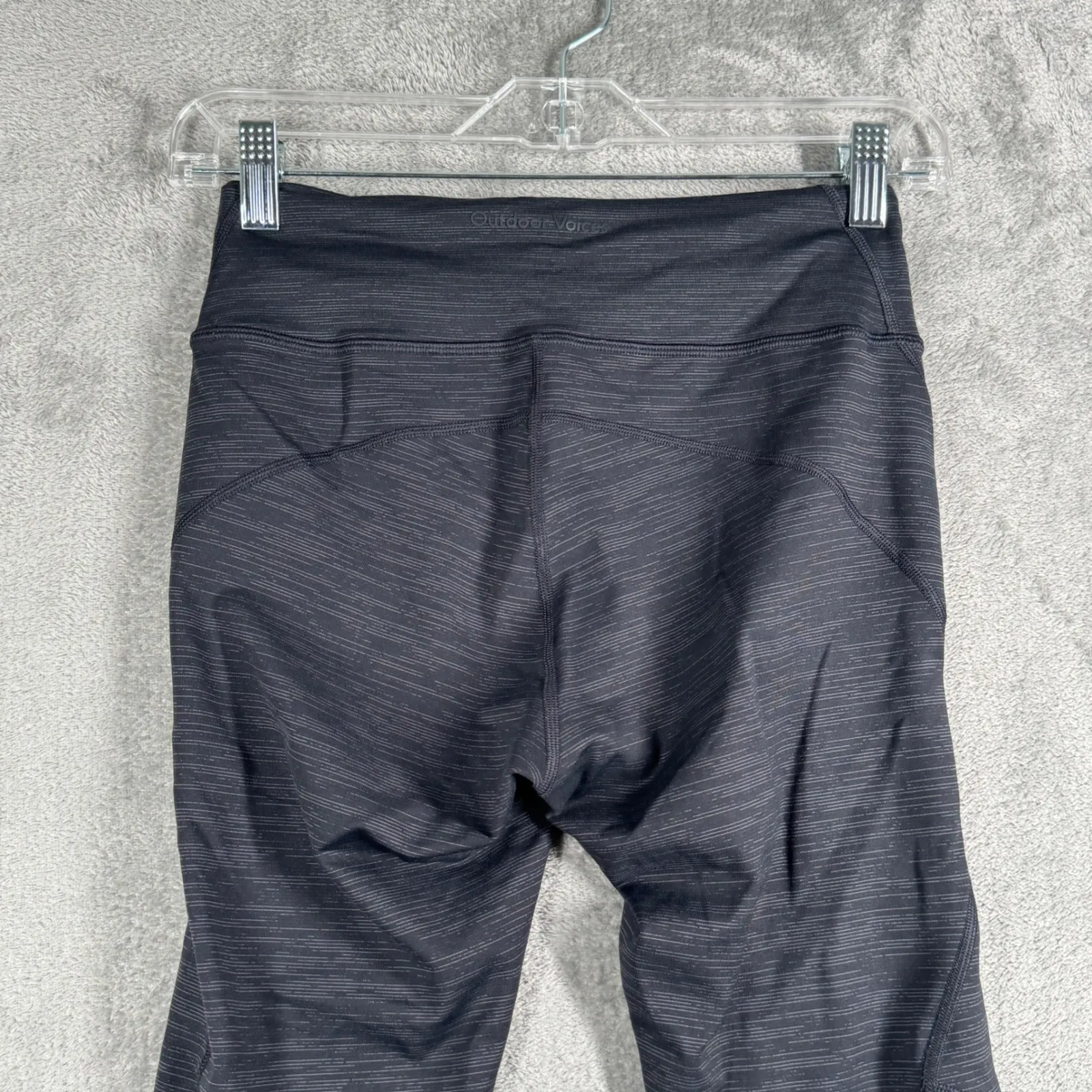 Outdoor Voices Leggings Womens S Black Heather 21 Inseam‎ Pocket 7/8 Athleisure - Image 5