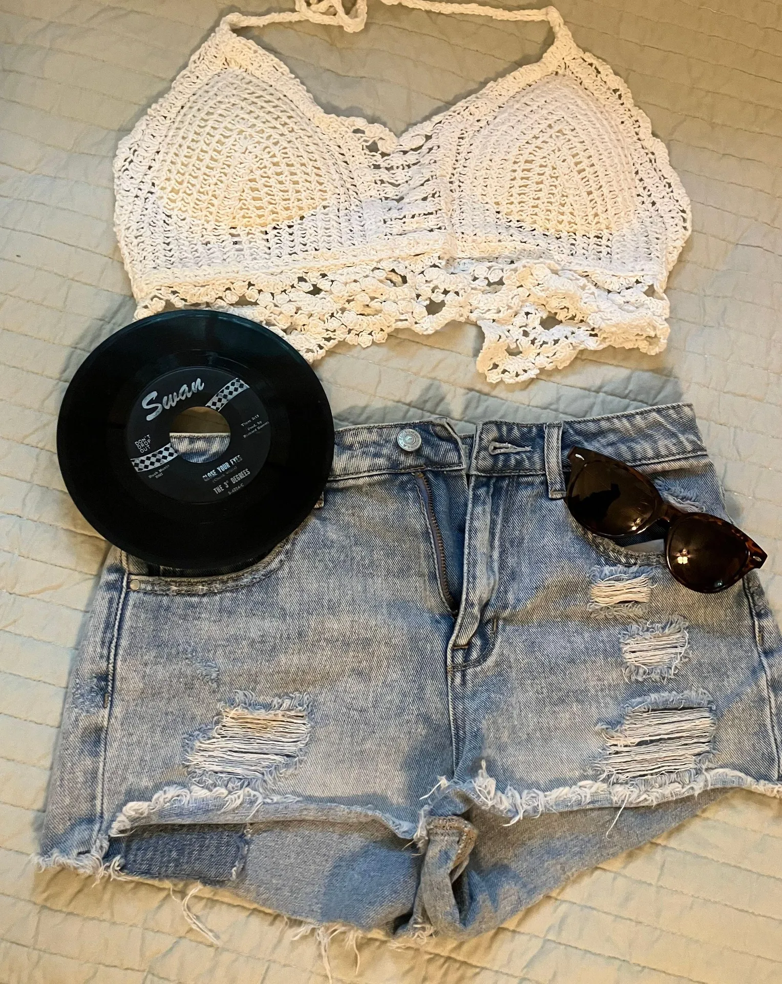 Rebellion Again White Crocheted Bra Top - Image 3