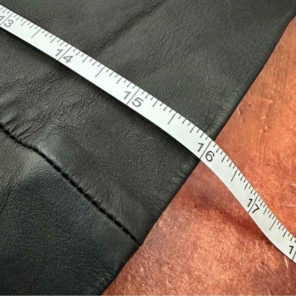 Vince Lambskin Two Tone Skirt - Image 8