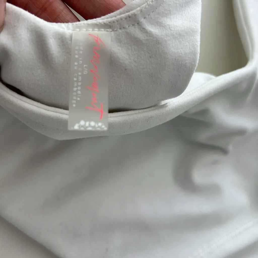 FP Movement Never Better Square Neck Sports Bra White Size L $48 - Image 8