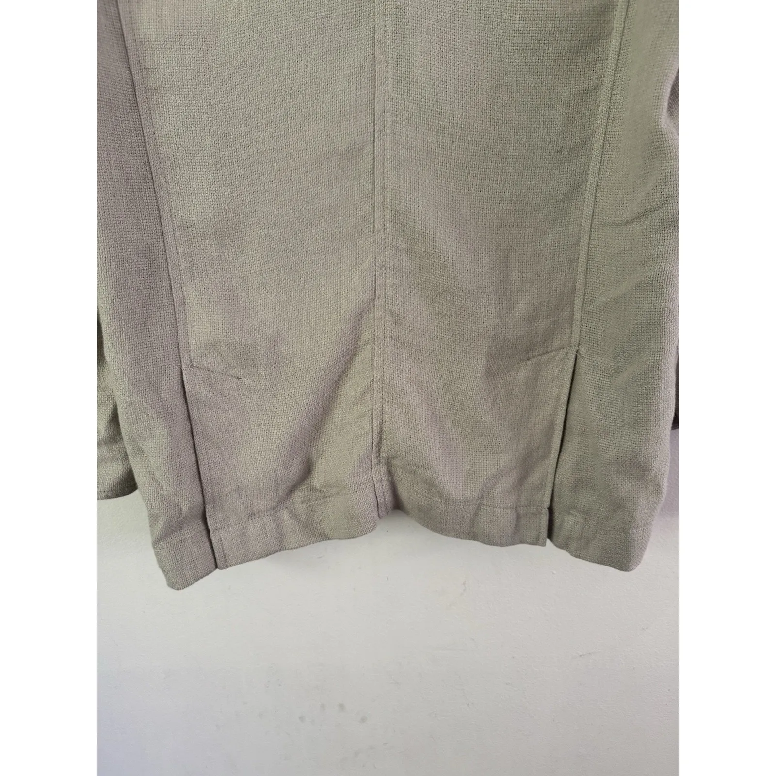 Madewell Breezewoven Larson Linen Blazer Womens Size Small Ashen Sage - Image 9