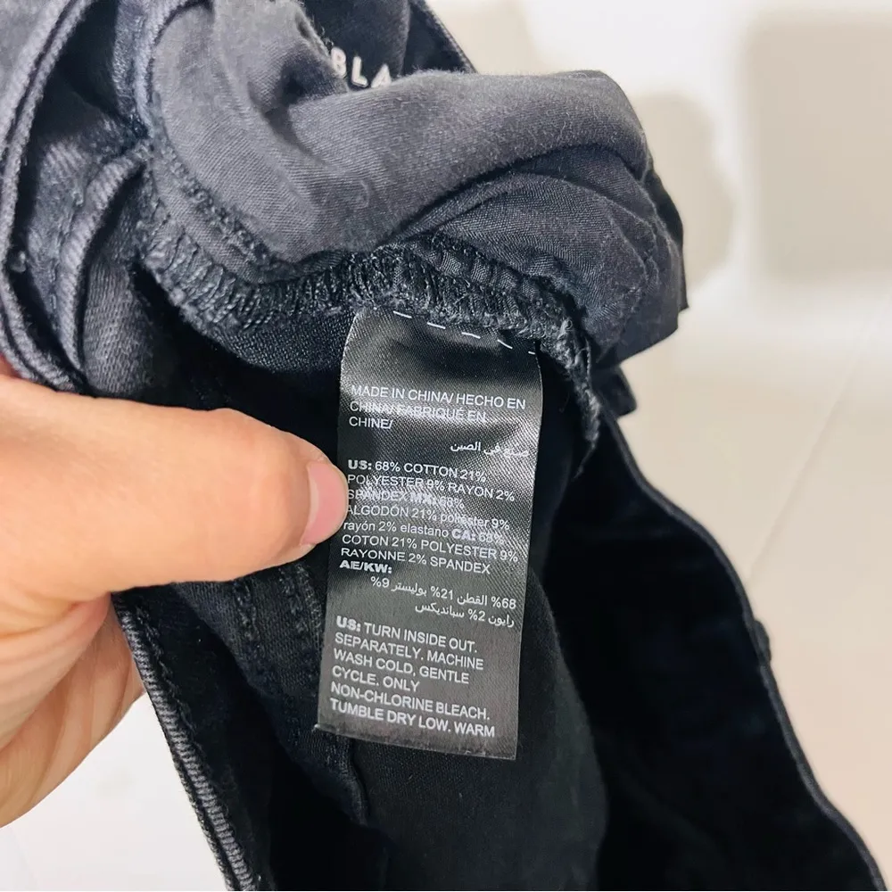 White House Black Market The Skinny Crop Black Jeans Size 6 - Image 9