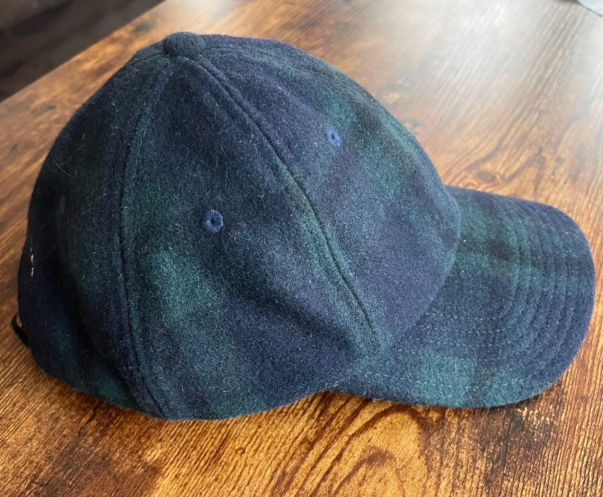 Vineyard Vines Navy & Green Wool Baseball Hat - Image 3