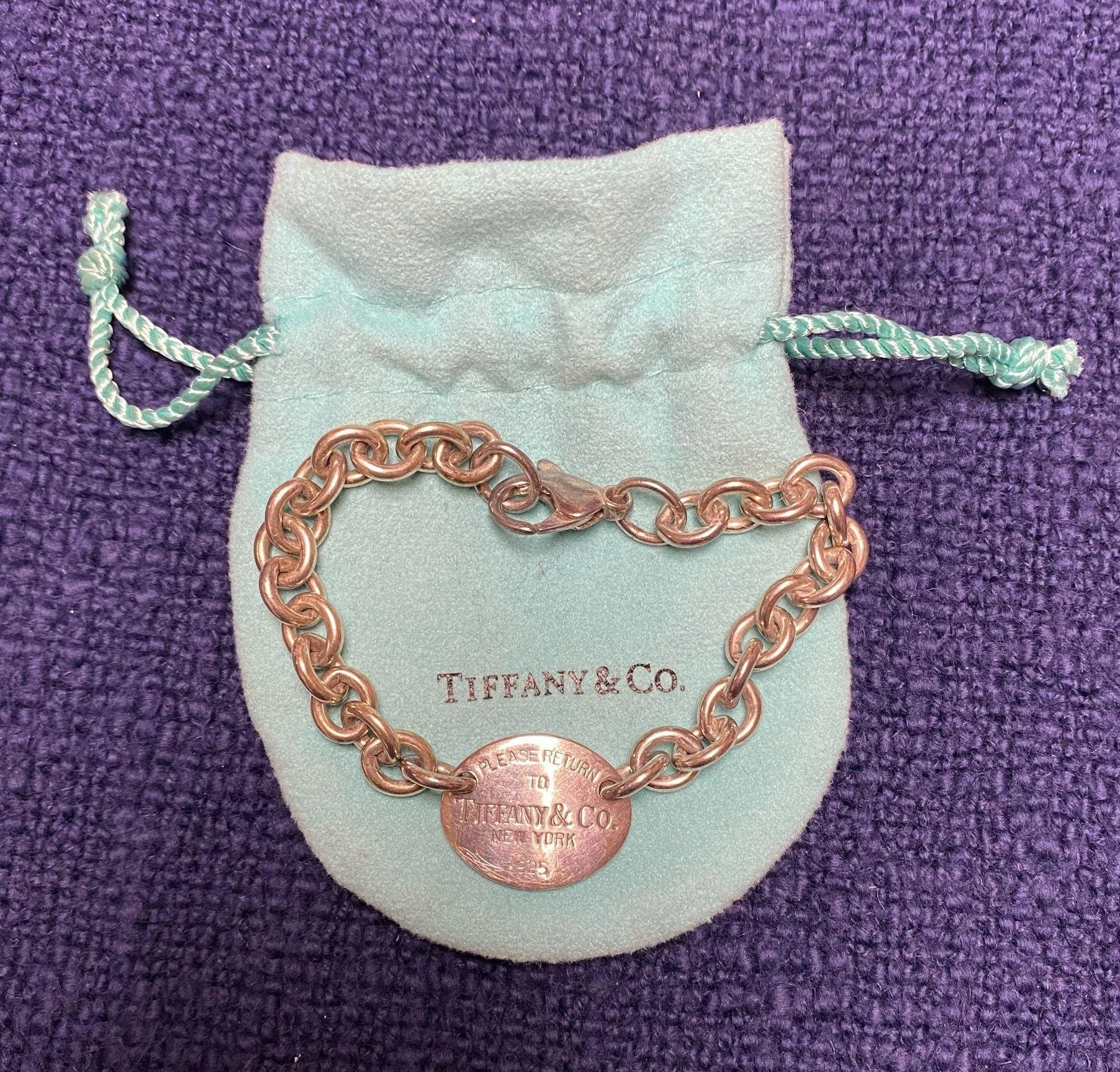Tiffany & Co Return To Tiffany Oval Tag Sterling Silver Bracelet - Image 3