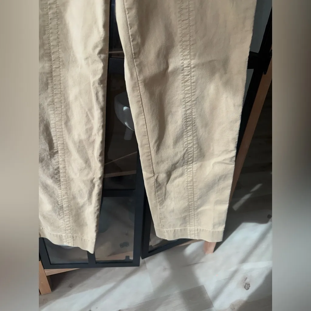 Vince Utility Crop Wide leg Pants trousers khaki beige sand twill - Image 7