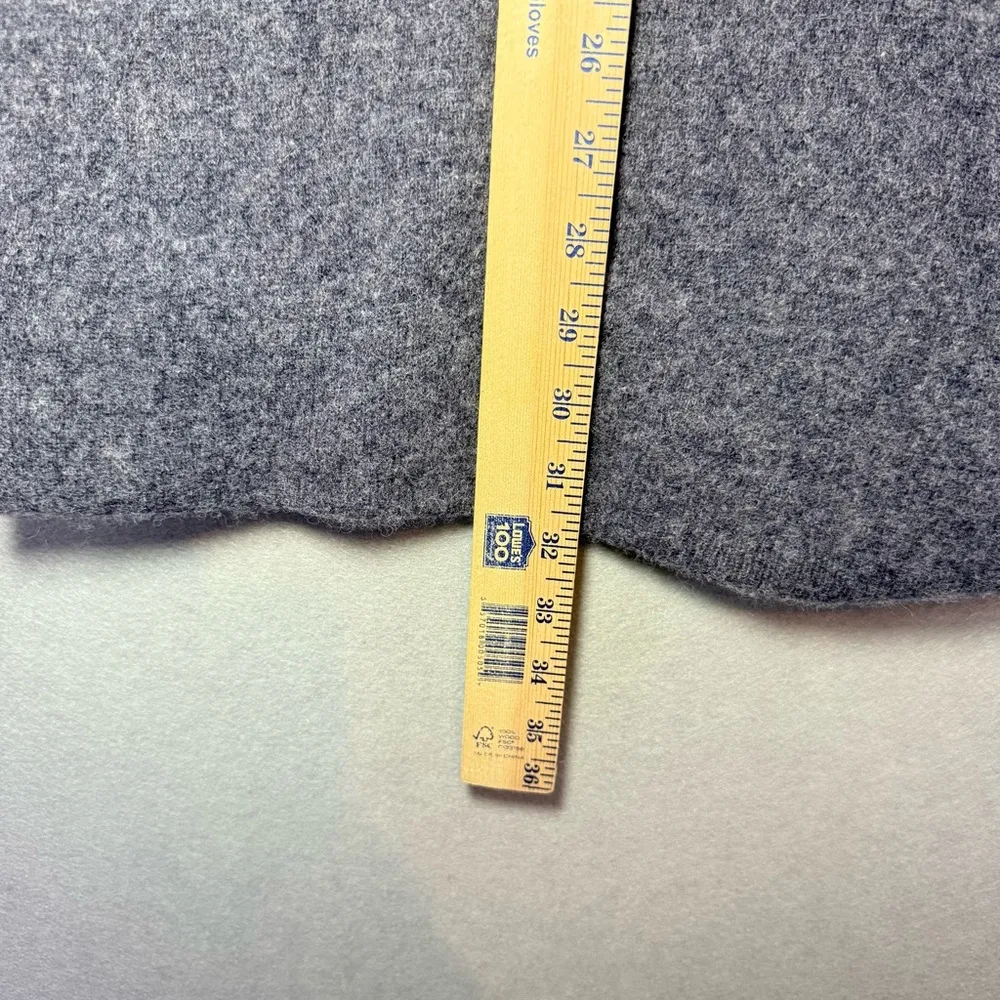 Sandro Paris Ancolie Gray Wool Blend Sweater Dress Dark Academia Mini size 36 - Image 9