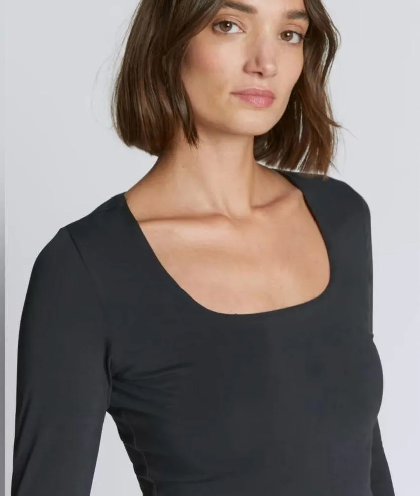 Everlane  The Long-Sleeve Supima® Square-Neck Bodysuit - Image 2