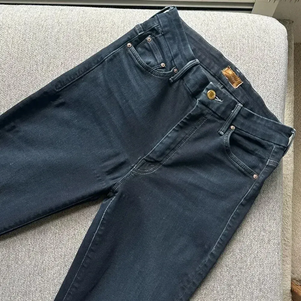 MOTHER High Waisted Looker Skinny Jeans in Coffee Tea or Me Size 27 Blue - Image 7