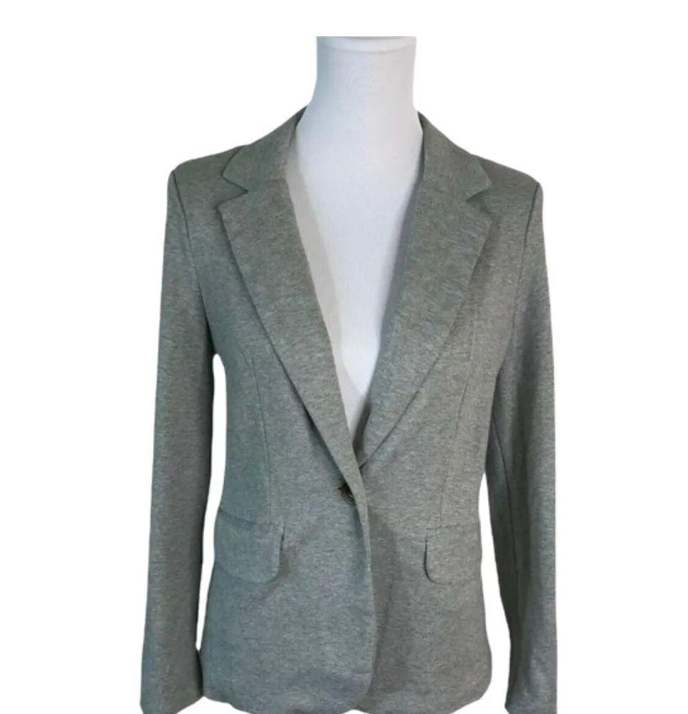 Isaac Mizrahi Gray Blazer Jacket M - Image 3