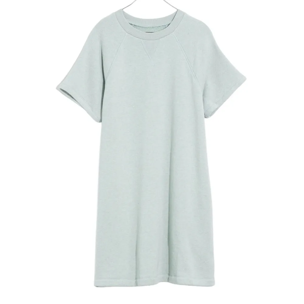 MWL MADEWELL AIRTERRY GRAY SHORT SLEEVE SWEATSHIRT TEE DRESS M - Image 5