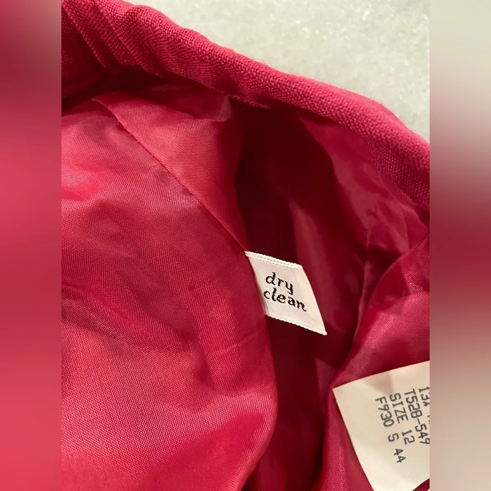 NWT VTG Pendleton Size 12 Country Sophisticates Pink Maxi Silk Blend Lined Skirt - Image 12