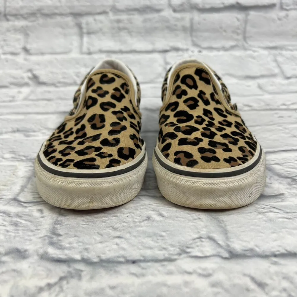 Vans Classic Slip On Shoes Flocked Leopard Print Womens 5.5 (Mens 4) - Image 3