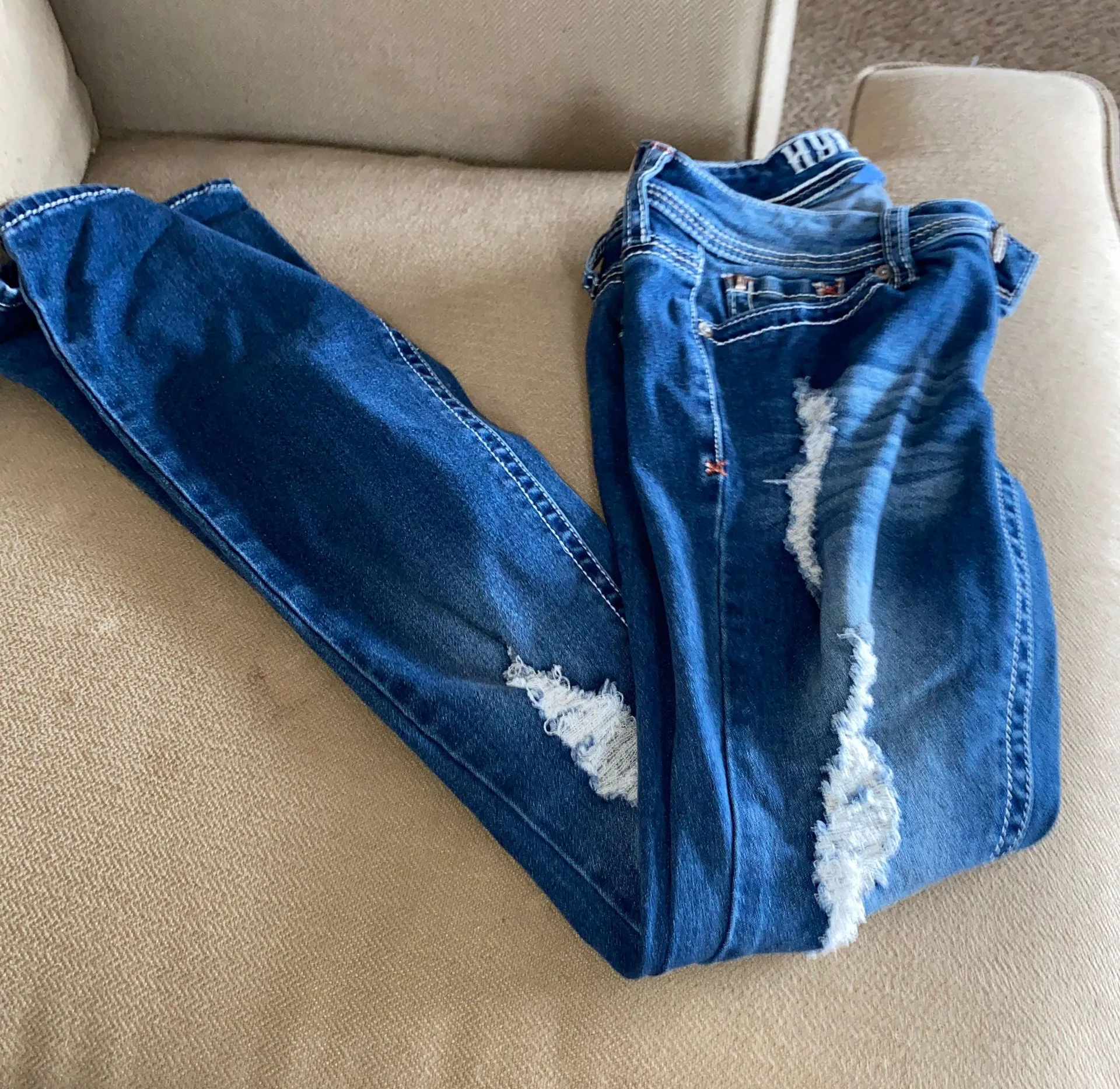 Hydraulic Blue Ripped Jeans  - Image 4
