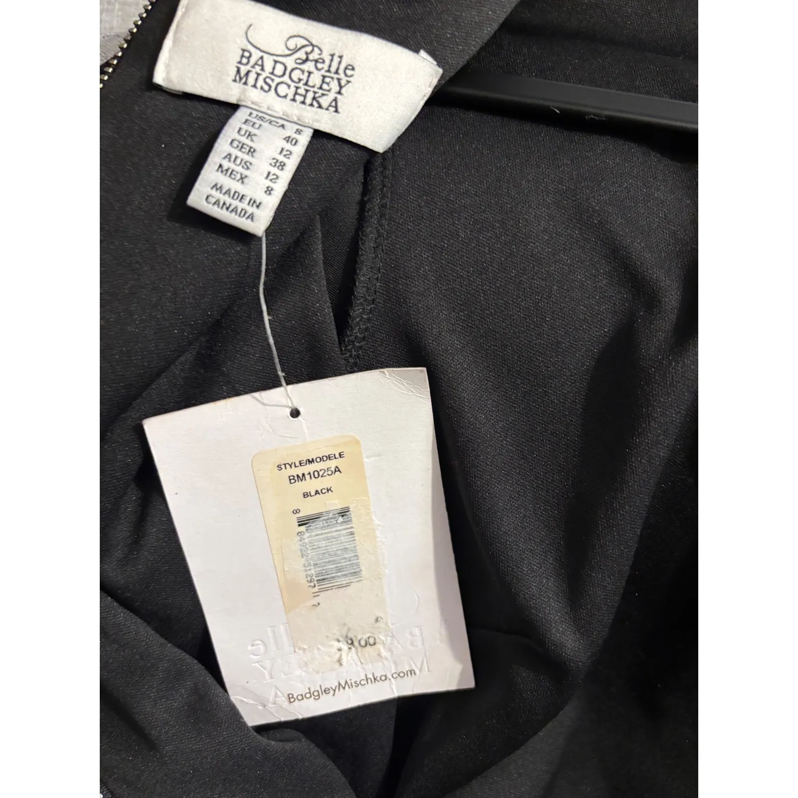 Belle Badgley Mischka Monochrome Animal Print Sheath Dress – NWT – Size 8 - Image 4