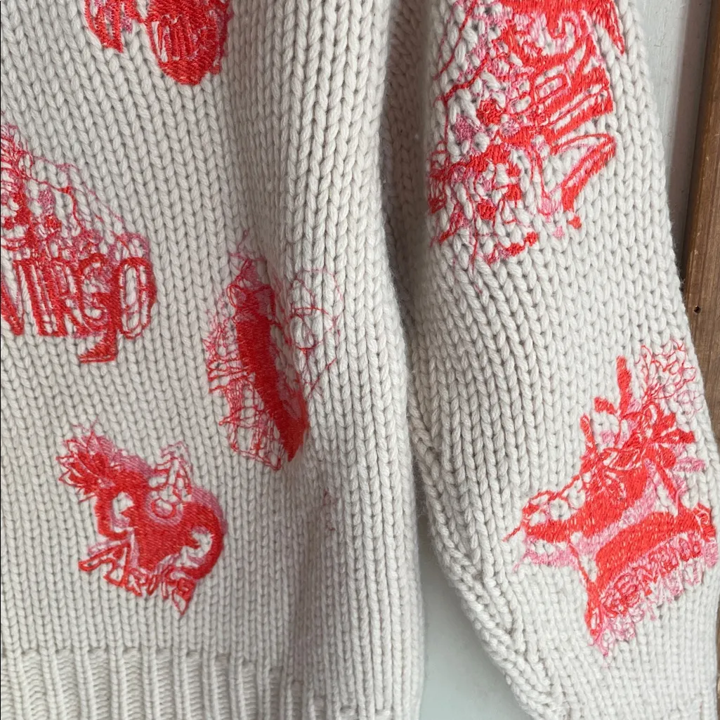 Zimmerman Embroidered Zodiac Merino Wool Sweater - Image 13