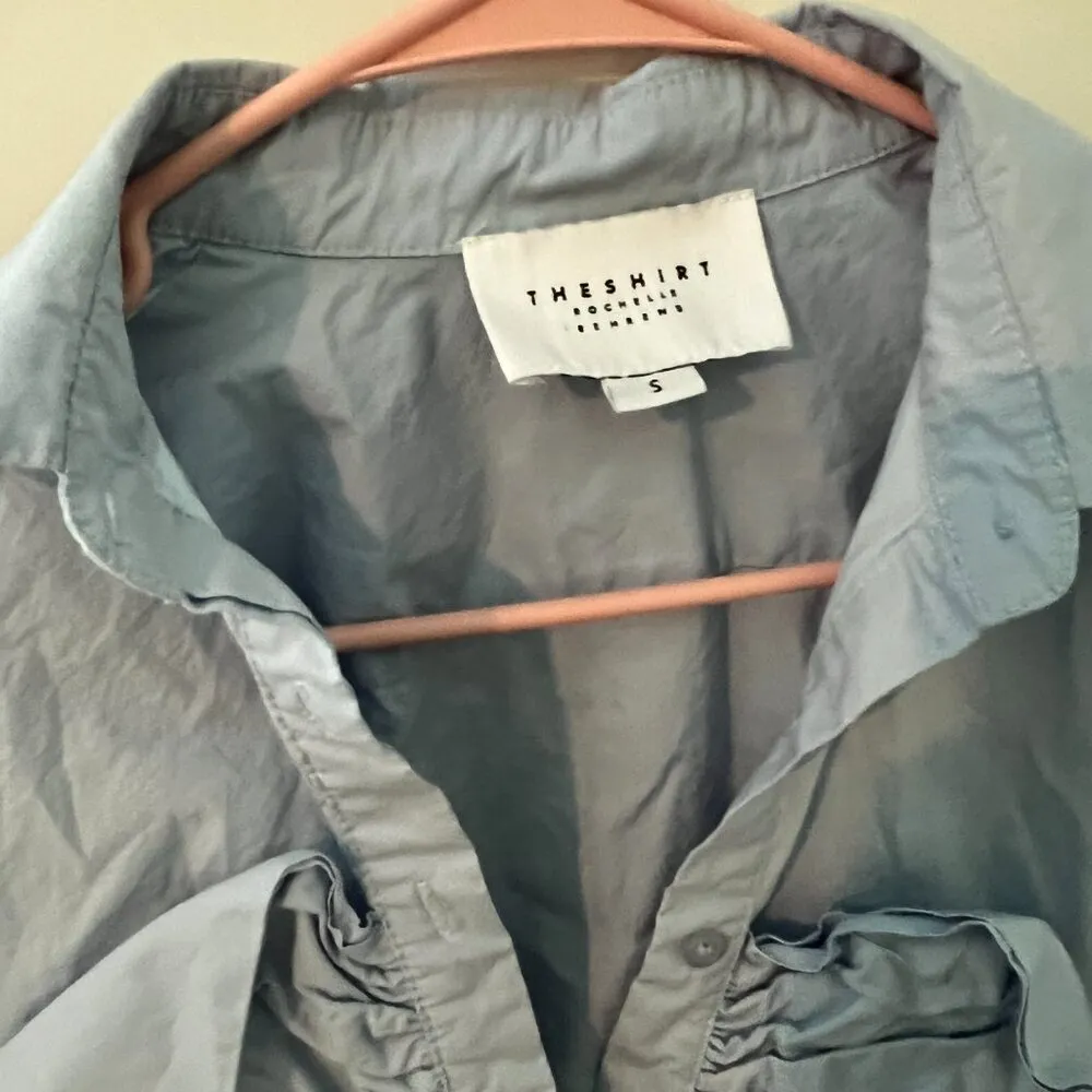 The Shirt Rochelle Behrens button down size small Blue - Image 8