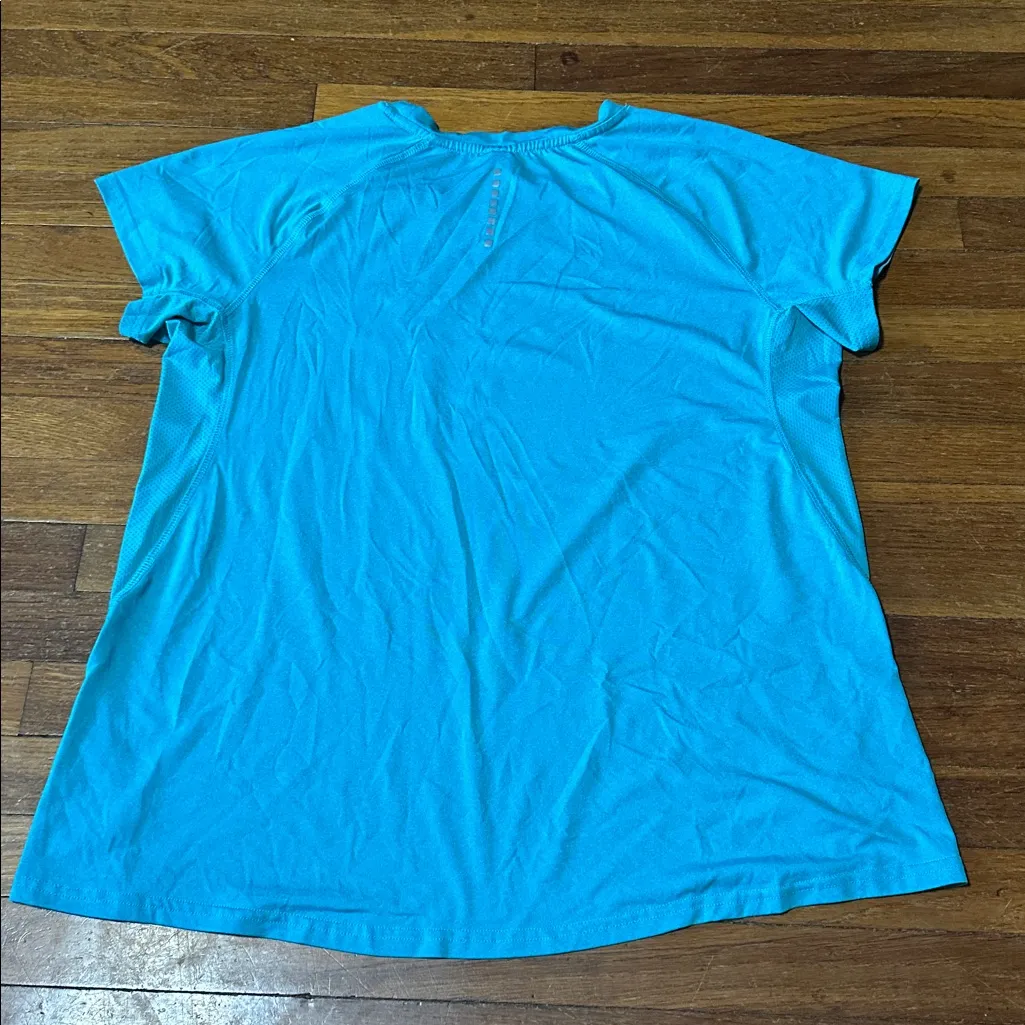 Avia Teal Short Sleeve Running Shirt, Large - Image 3