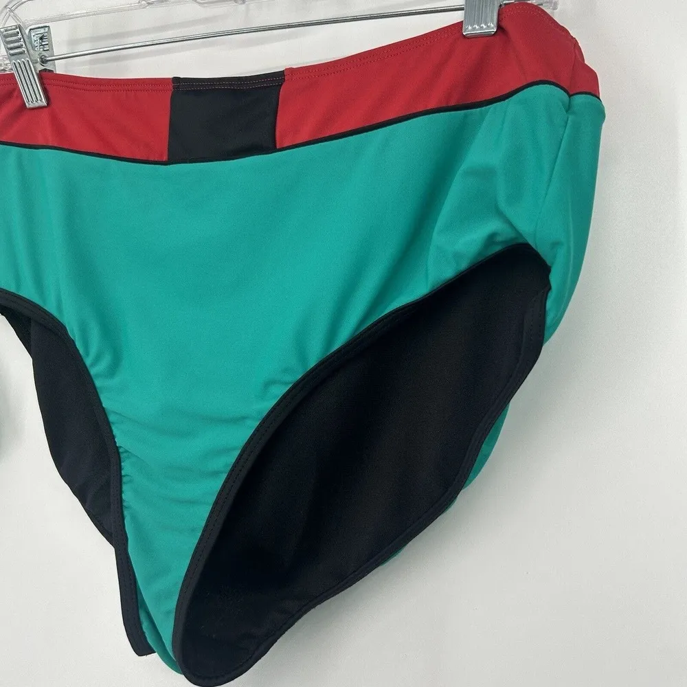 My Hero Academia Deku Bikini Swimsuit Green Halter High Waist Top S Bottom L - Image 5
