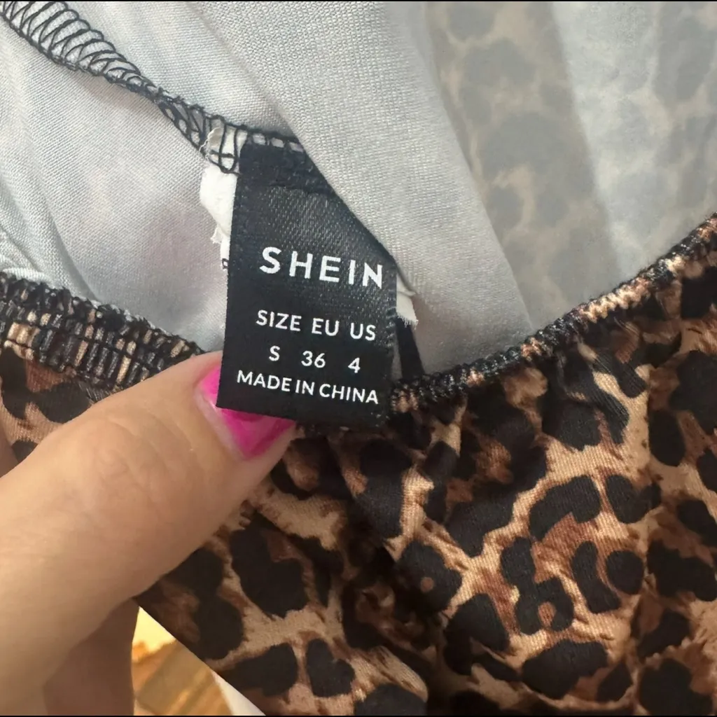 SHEIN Animal Print Halter Jumpsuit - Image 8