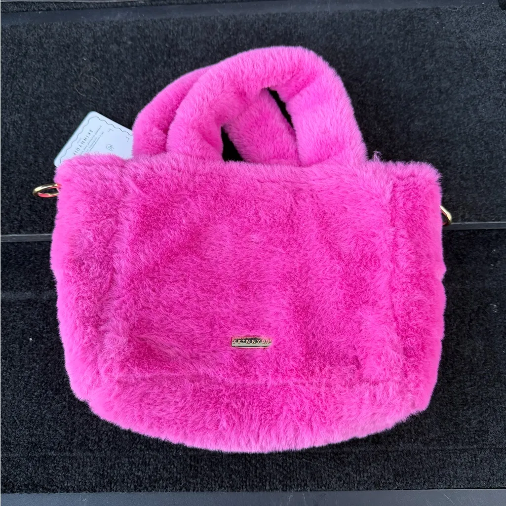 Barbie Pink Plush Tote Bag - Image 2