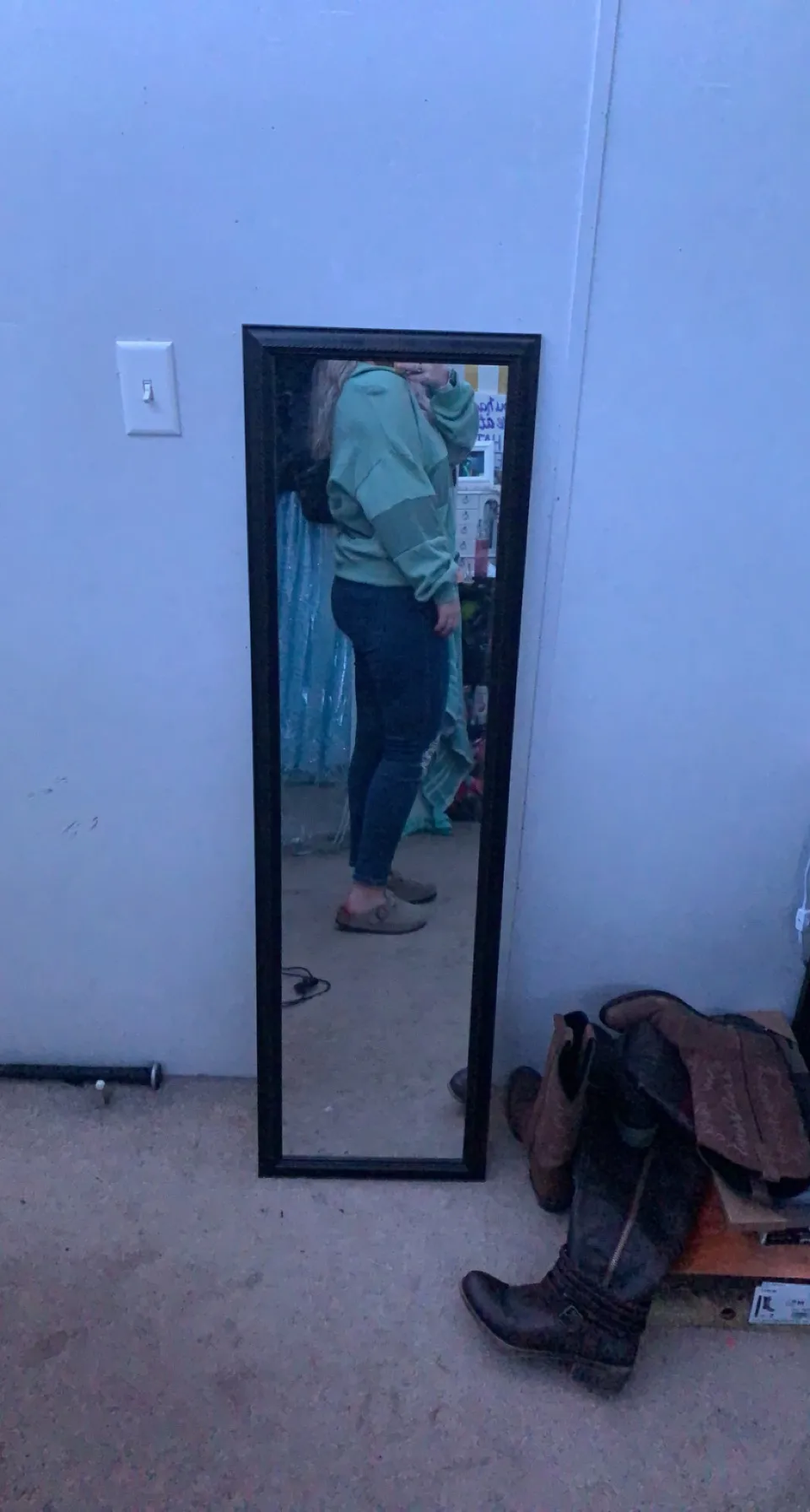 Universal Thread 1/4 Zip Sage Green Sweatshirt - Image 4