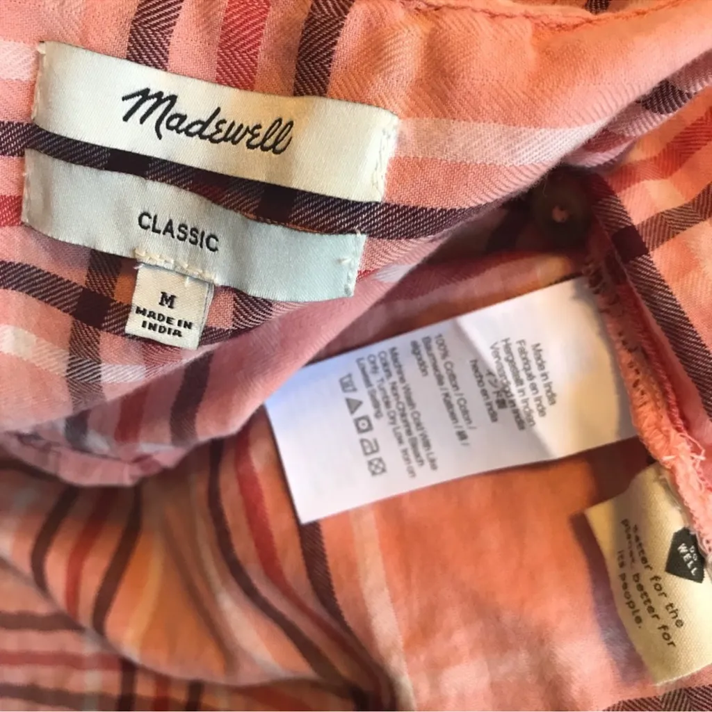 Madewell Classic Ex-Boyfriend Plaid Button-Up Shirt - Image 3