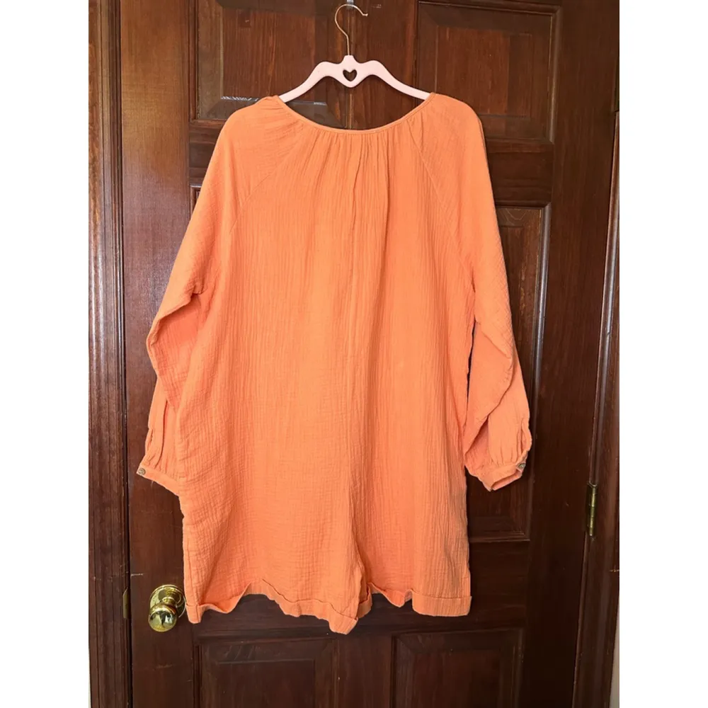 Easel Medium NWT Tangerine Know It Romper - Image 12