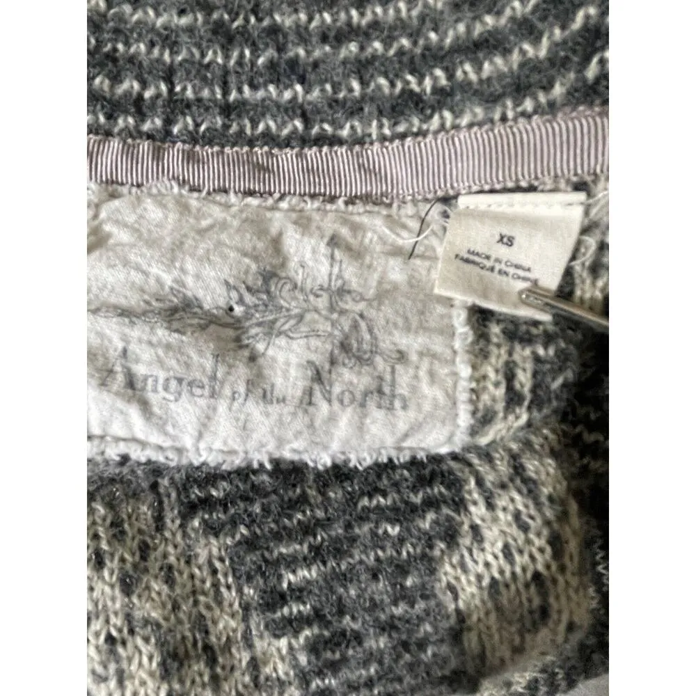 Angel of the North Anthropologie Equinox Open Cardigan Wool Blend Gray Size XS - Image 8