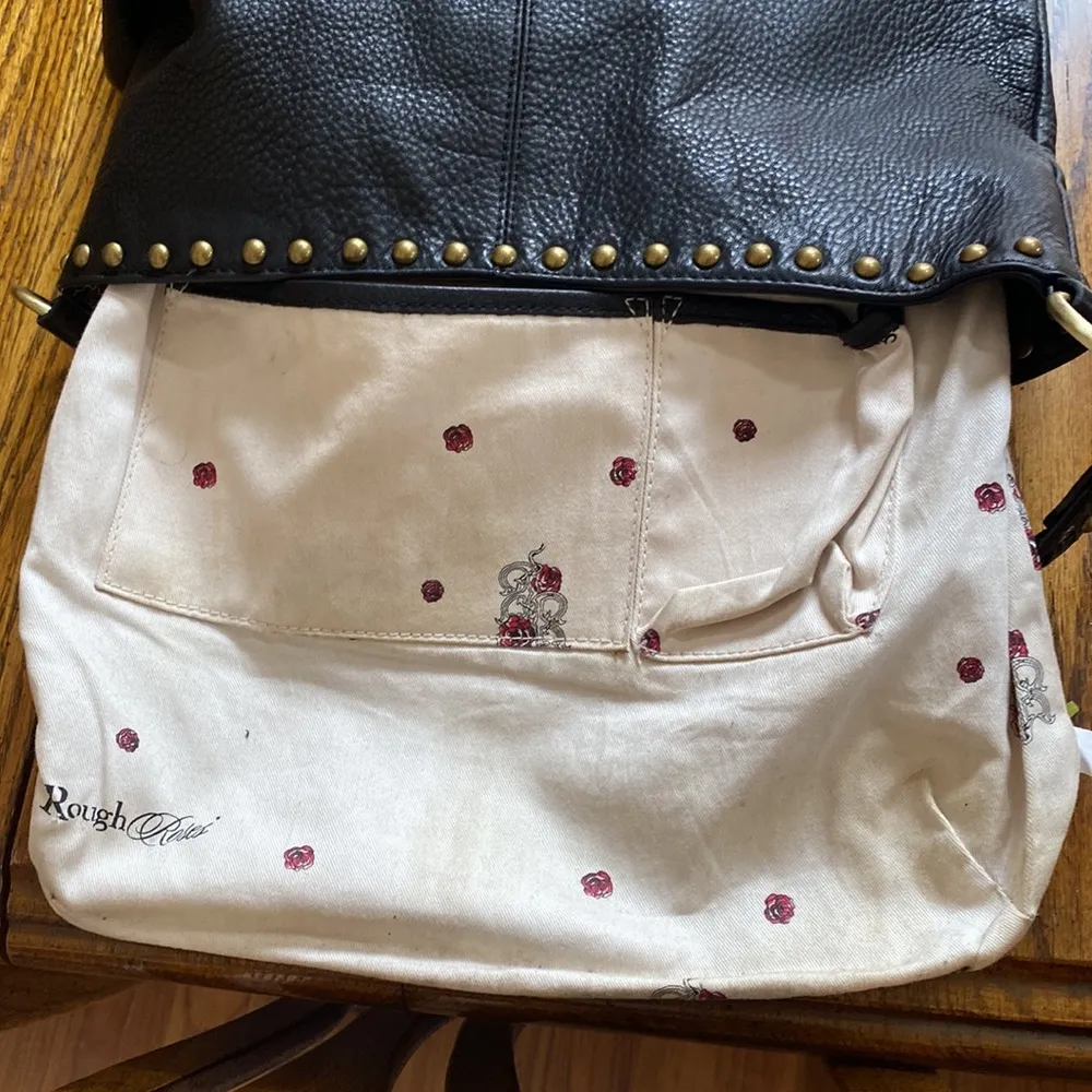 Rough Roses purse Black - Image 8
