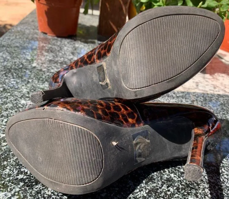 Leopard Platform Pumps Size 8 - Image 5